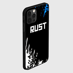 Чехол для iPhone 12 Pro Max Rust краски текстура штрихи, цвет: 3D-черный — фото 2