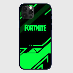 Чехол для iPhone 12 Pro Max Fortnite geometry green, цвет: 3D-черный