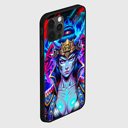 Чехол для iPhone 12 Pro Max Суровая девушка самурай, цвет: 3D-черный — фото 2