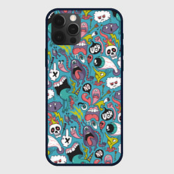 Чехол для iPhone 12 Pro Max Тьфу ты монстры, цвет: 3D-черный