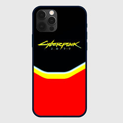 Чехол для iPhone 12 Pro Max Cyberpunk 2077 geometry, цвет: 3D-черный