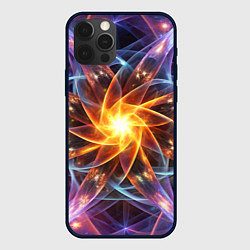 Чехол для iPhone 12 Pro Max Закрученная абстракция, цвет: 3D-черный