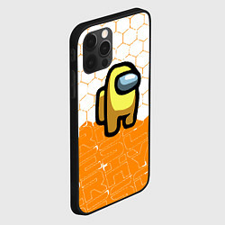 Чехол для iPhone 12 Pro Max Амонг ас оранжевый, цвет: 3D-черный — фото 2