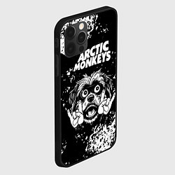 Чехол для iPhone 12 Pro Max Arctic Monkeys рок пес, цвет: 3D-черный — фото 2