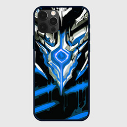 Чехол для iPhone 12 Pro Max Абстрактная синяя руна, цвет: 3D-черный