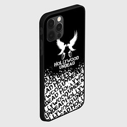 Чехол для iPhone 12 Pro Max Hollywood Undead band, цвет: 3D-черный — фото 2