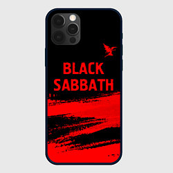 Чехол для iPhone 12 Pro Max Black Sabbath - red gradient посередине, цвет: 3D-черный