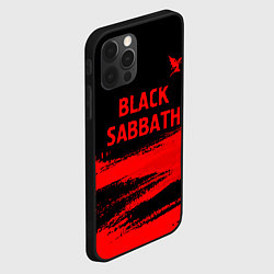 Чехол для iPhone 12 Pro Max Black Sabbath - red gradient посередине, цвет: 3D-черный — фото 2