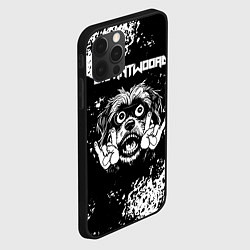 Чехол для iPhone 12 Pro Max Die Antwoord рок пес, цвет: 3D-черный — фото 2
