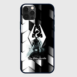 Чехол для iPhone 12 Pro Max The Elder Scrolls geometry, цвет: 3D-черный