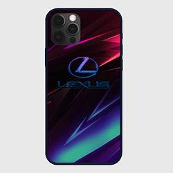 Чехол для iPhone 12 Pro Max Lexus stripes, цвет: 3D-черный