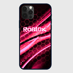 Чехол для iPhone 12 Pro Max Roblox броня розовый, цвет: 3D-черный
