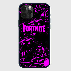 Чехол для iPhone 12 Pro Max Fortnite краски, цвет: 3D-черный