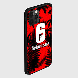 Чехол для iPhone 12 Pro Max Rainbow six тропик паттерн, цвет: 3D-черный — фото 2