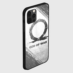 Чехол для iPhone 12 Pro Max God of War - white gradient, цвет: 3D-черный — фото 2