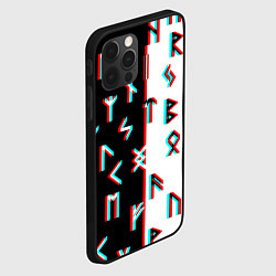 Чехол для iPhone 12 Pro Max Doom glitch pattern, цвет: 3D-черный — фото 2