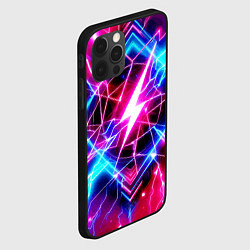 Чехол для iPhone 12 Pro Max Lightning - neon fantasy, цвет: 3D-черный — фото 2