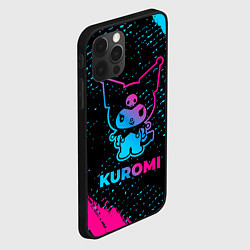 Чехол для iPhone 12 Pro Max Kuromi - neon gradient, цвет: 3D-черный — фото 2