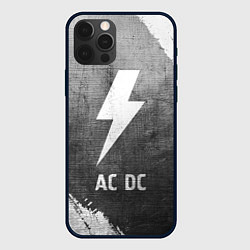 Чехол для iPhone 12 Pro Max AC DC - grey gradient, цвет: 3D-черный