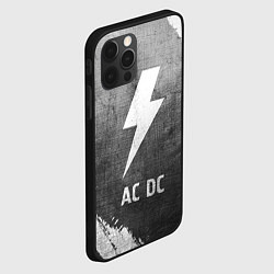 Чехол для iPhone 12 Pro Max AC DC - grey gradient, цвет: 3D-черный — фото 2