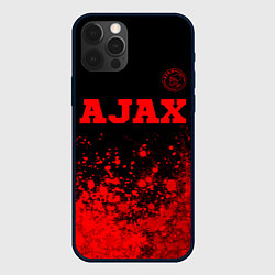 Чехол для iPhone 12 Pro Max Ajax - red gradient посередине, цвет: 3D-черный