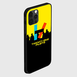 Чехол для iPhone 12 Pro Max Twenty one pilots rock steel, цвет: 3D-черный — фото 2