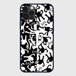 Чехол для iPhone 12 Pro Max Doom logo мем, цвет: 3D-черный