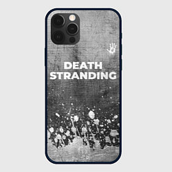 Чехол для iPhone 12 Pro Max Death Stranding - grey gradient посередине, цвет: 3D-черный