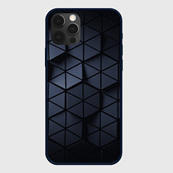 Чехол для iPhone 12 Pro Max Треугольники образующие соты, цвет: 3D-черный