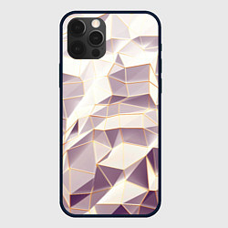 Чехол для iPhone 12 Pro Max Геометрия в стиле премиум, цвет: 3D-черный