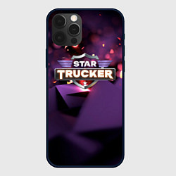 Чехол для iPhone 12 Pro Max Star Trucker logo space, цвет: 3D-черный