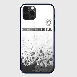 Чехол для iPhone 12 Pro Max Borussia - white gradient посередине, цвет: 3D-черный