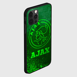 Чехол для iPhone 12 Pro Max Ajax - green gradient, цвет: 3D-черный — фото 2