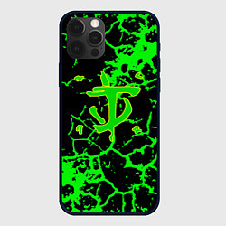 Чехол для iPhone 12 Pro Max DOOM кислотная земля, цвет: 3D-черный