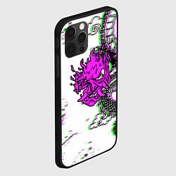 Чехол для iPhone 12 Pro Max Cyberpunk neon dragon, цвет: 3D-черный — фото 2