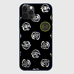 Чехол для iPhone 12 Pro Max Twenty one pilots rose, цвет: 3D-черный