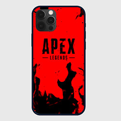 Чехол для iPhone 12 Pro Max Apex legends fire steel, цвет: 3D-черный