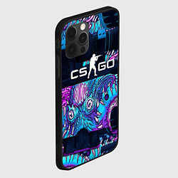 Чехол для iPhone 12 Pro Max CS GO neon blob, цвет: 3D-черный — фото 2
