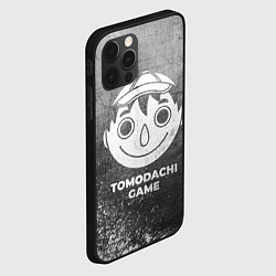 Чехол для iPhone 12 Pro Max Tomodachi Game - grey gradient, цвет: 3D-черный — фото 2