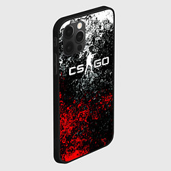 Чехол для iPhone 12 Pro Max CSGO брызги красок, цвет: 3D-черный — фото 2