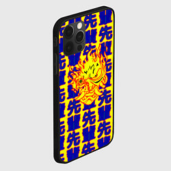 Чехол для iPhone 12 Pro Max Samurai logo patten japan, цвет: 3D-черный — фото 2