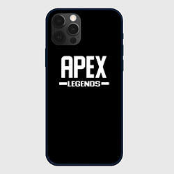 Чехол для iPhone 12 Pro Max Apex legends logo white, цвет: 3D-черный