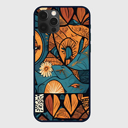 Чехол для iPhone 12 Pro Max Африканские узоры, цвет: 3D-черный