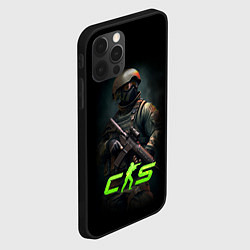 Чехол для iPhone 12 Pro Max CS counter terrorist, цвет: 3D-черный — фото 2