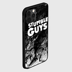 Чехол для iPhone 12 Pro Max Stumble Guys black graphite, цвет: 3D-черный — фото 2