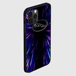 Чехол для iPhone 12 Pro Max Jaguar neon energy, цвет: 3D-черный — фото 2