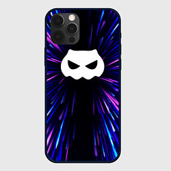 Чехол для iPhone 12 Pro Max DanMachi neon energy, цвет: 3D-черный