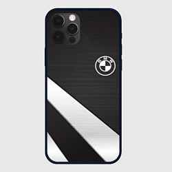 Чехол для iPhone 12 Pro Max BMW sport line geometry steel, цвет: 3D-черный