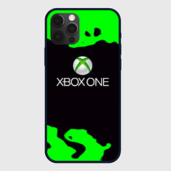 Чехол для iPhone 12 Pro Max Xbox fire green, цвет: 3D-черный