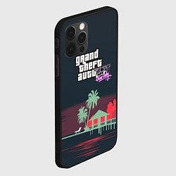 Чехол для iPhone 12 Pro Max GTA tropix game, цвет: 3D-черный — фото 2